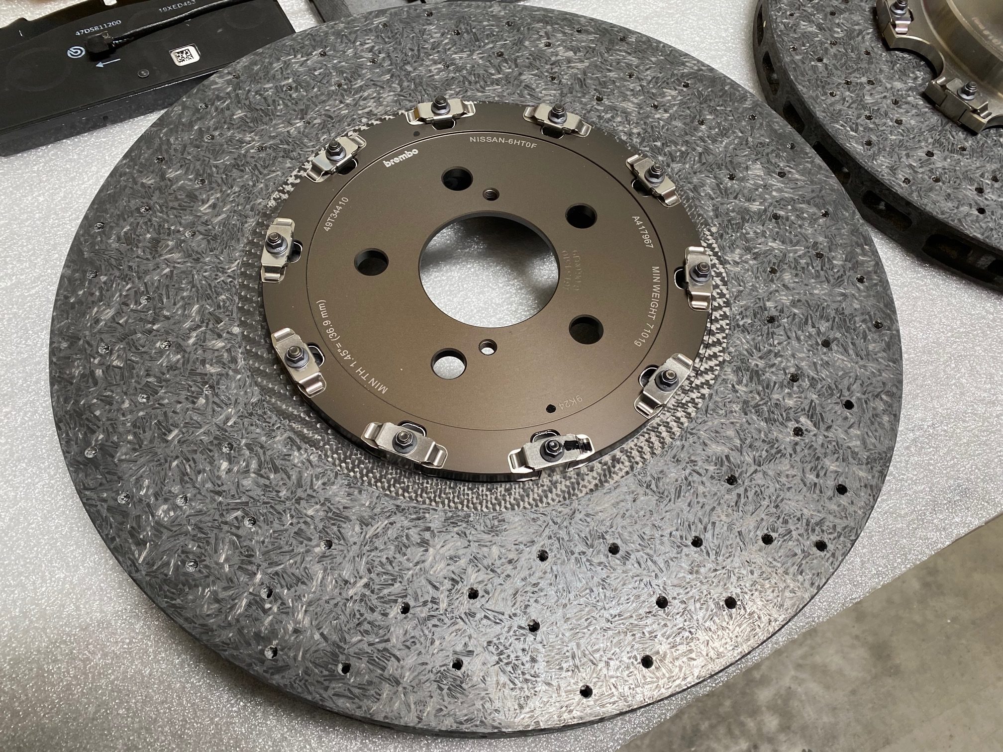 Nissan OEM "CCM" Carbon Ceramic Rotors (Nismo) 2020+ Nissan R35 GTR